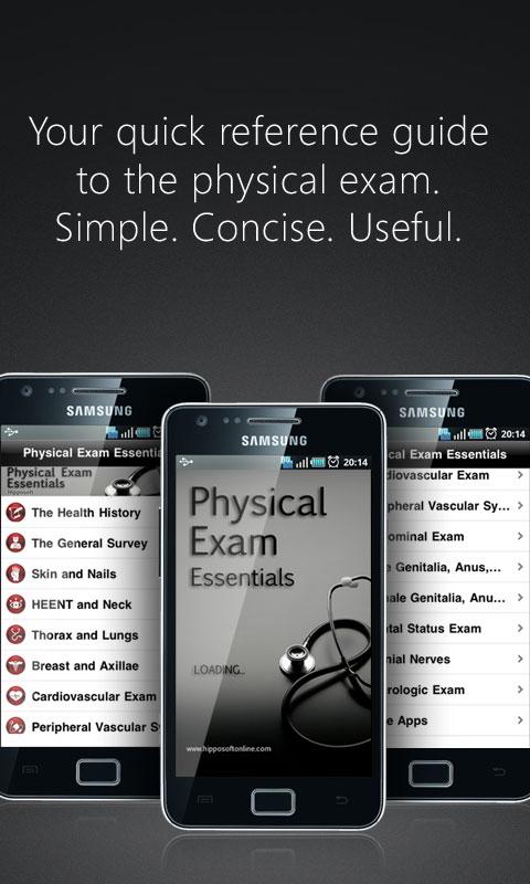 Android application Physical Exam Essentials screenshort