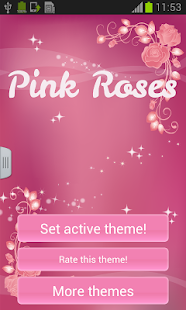 Pink Keyboard Rose Theme - screenshot thumbnail