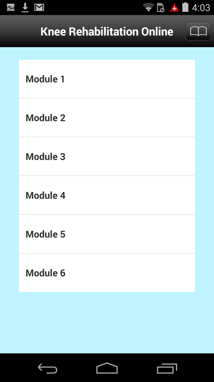 Knee Rehab Online Screen 1