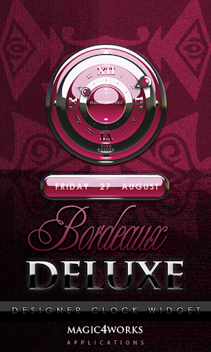 Bordeaux Deluxe Clock Widget