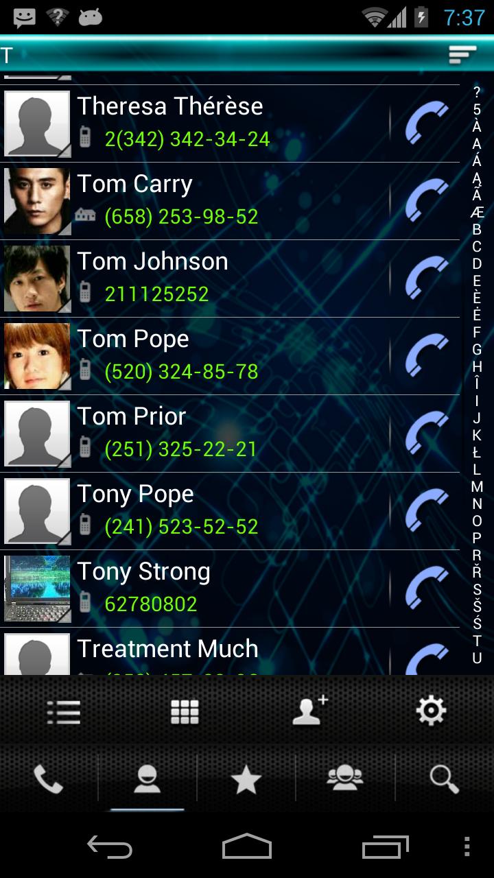 RocketDial Neon 2nd Theme Screen 2