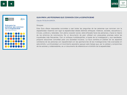 UNED - Aplicación de Lectura Screenshots 1