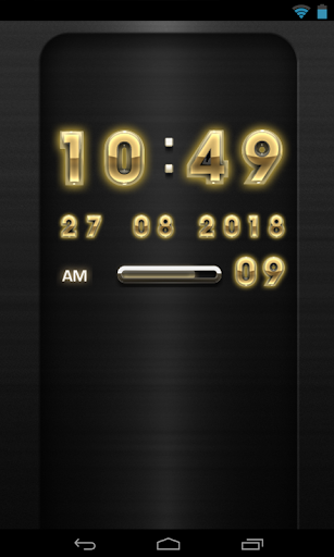 免費下載個人化APP|Gold Glow Digital Clock Widget app開箱文|APP開箱王