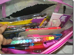 The contents of the brazt pencil case.