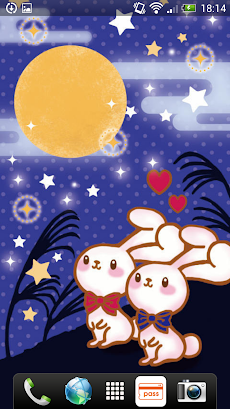 月夜のうさぎ ライブ壁紙 Androidアプリ Applion