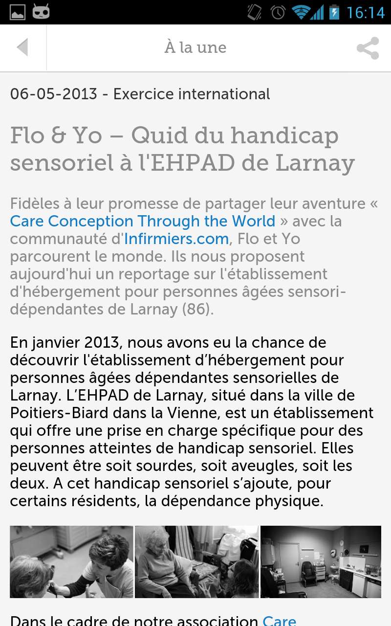 infirmiers.com Screen 2