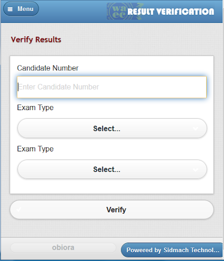 WAEC Results Verification