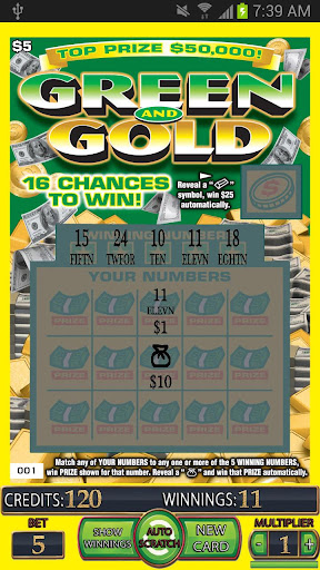 【免費紙牌App】== GREEN GOLD Scratch Card ==-APP點子