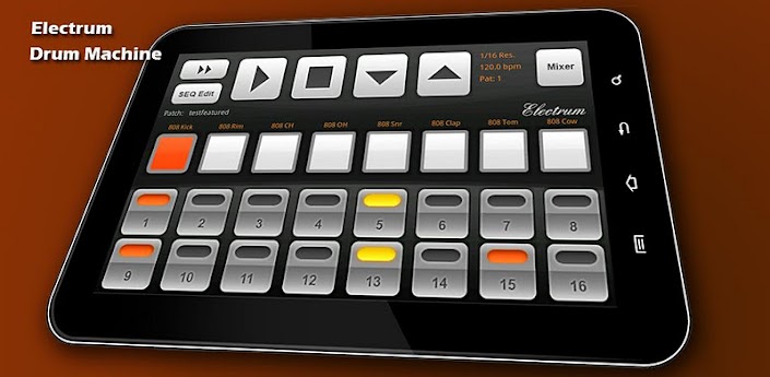 تطبيق متطور في عمل remix على الاصوات Electrum Drum MachineSampler v4.7.1