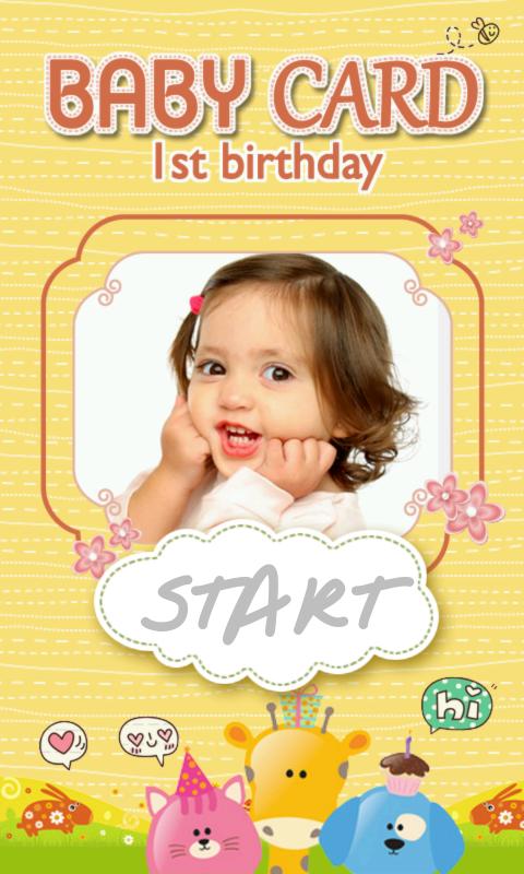 Android application Baby birthday Invitation Cards screenshort