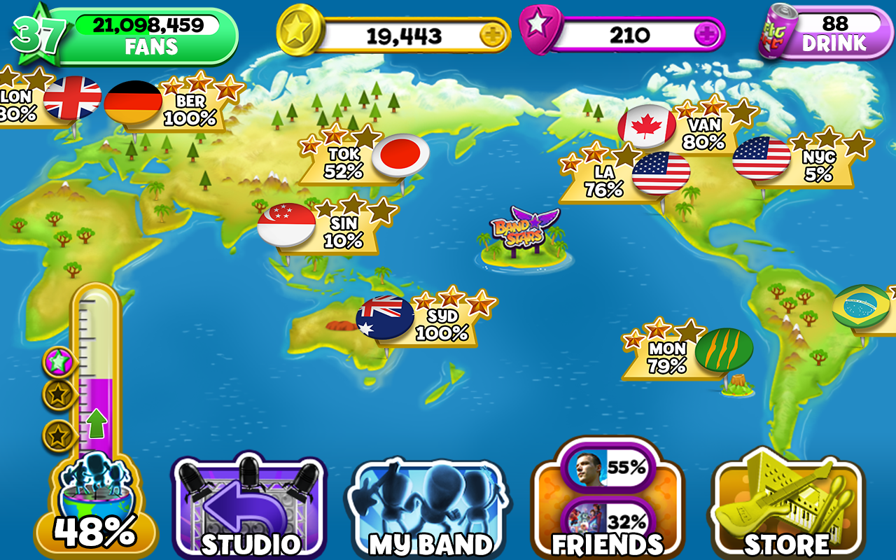 Band Stars - screenshot