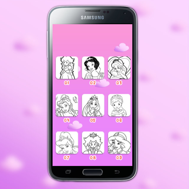 Coloring Princess Kid Screen 2
