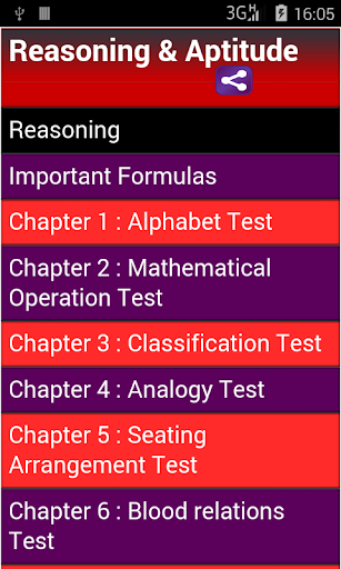 Reasoning and Aptitude 2015