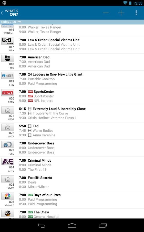 TV Listings by TV24 Android Apps on Google Play