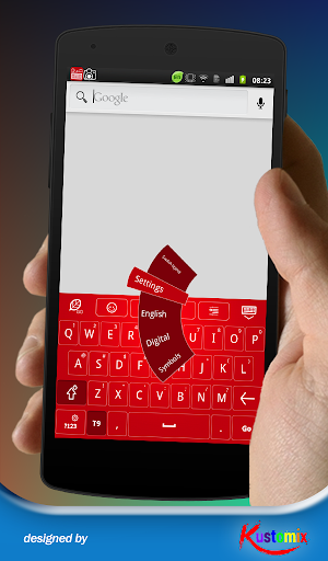 【免費個人化App】Dark Red Keyboard-APP點子