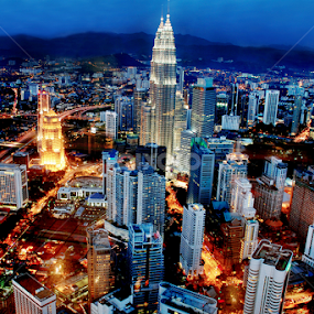 KL nightscapes by Woo Yuen Foo - City,  Street & Park Night