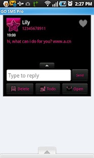 Free Download GOSMS Hot Pink Stars APK for Android