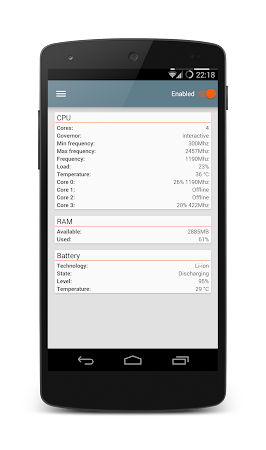 Screenshot 1 for Tinycore CPU, RAM monitor 3.2.5
