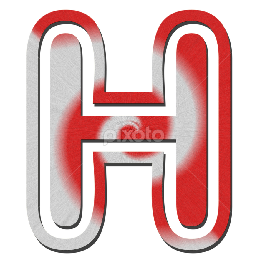 The English Alphabet H Single Letters Typography Pixoto