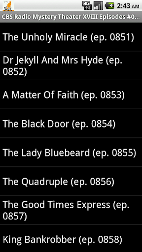 【免費媒體與影片App】CBS Radio Mystery Theater V.18-APP點子