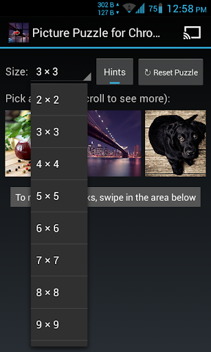 Slide Puzzle Game Chromecast