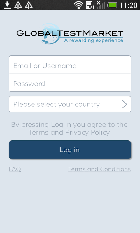   GlobalTestMarket – képernyőkép 
