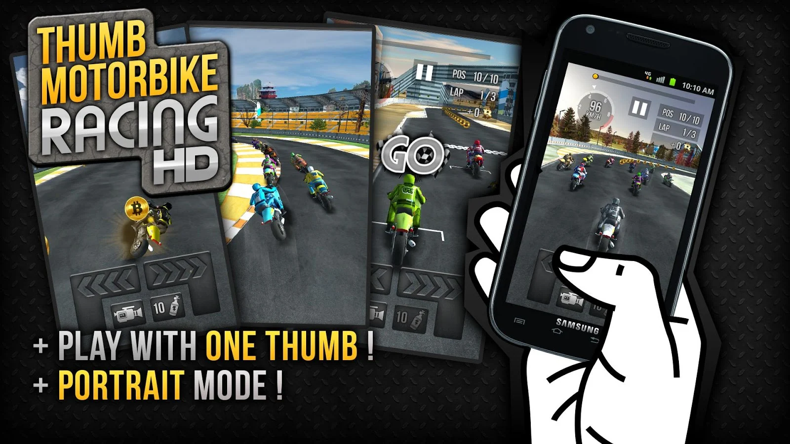   Thumb Motorbike Racing: captura de tela 