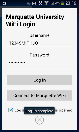Marquette WiFi Login