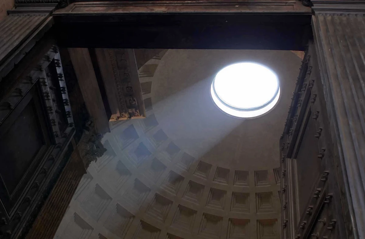 Pantheon-light-Rome - One of Rome's iconic sights, the 2,000-year-old Pantheon is the city's best-preserved ancient monument. 