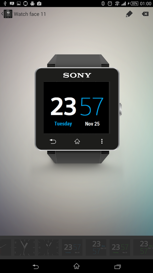 Color of Xperia for SW2 Screen 2