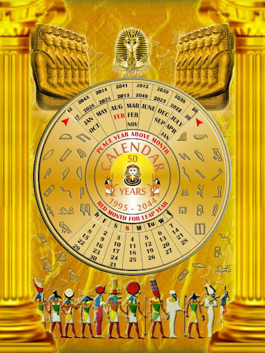Egypt Calendar 50 Years