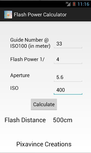 【免費攝影App】Flash Power Calculator-APP點子