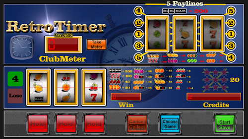 Android application Retro Timer slot machine screenshort
