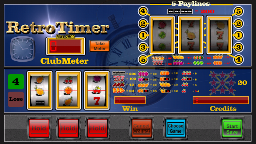 Retro Timer slot machine Screen 1