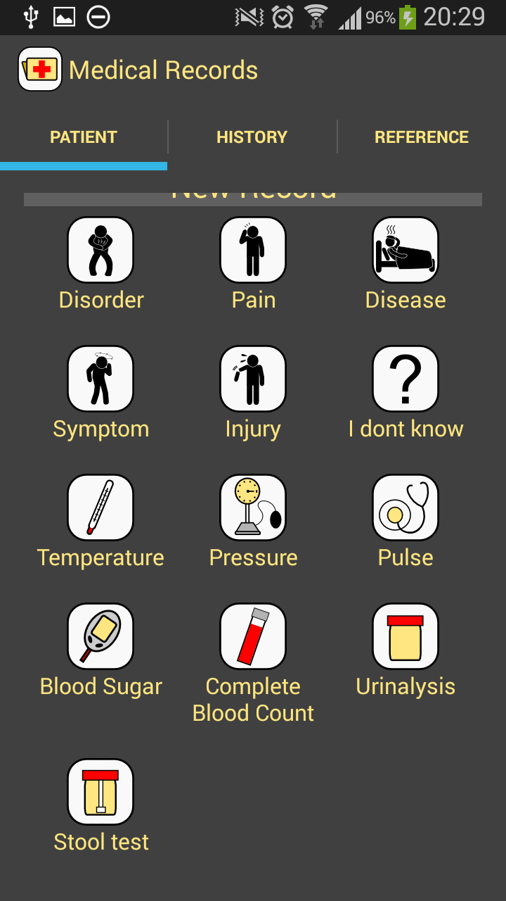Medical Records Screen 2