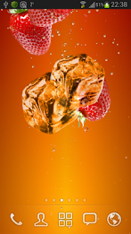 Strawberry juice LWP poster 3