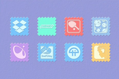 Free Paper Craft Theme - 1200 Icons APK