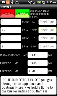 Lastest GB Gas Purging Calculator APK for Android
