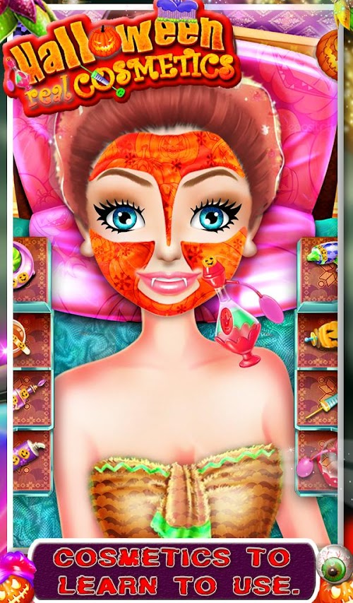 Android application Halloween Real Cosmetics screenshort