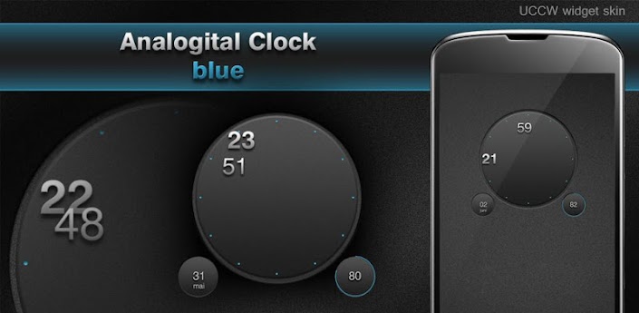 Analog Digital clock UCCW skin