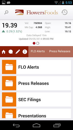 【免費財經App】Flowers Foods (IR)-APP點子