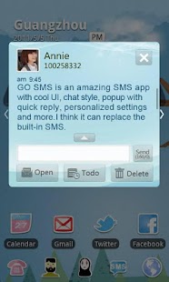 Free Download GO SMS Pro Light Blue theme APK for PC