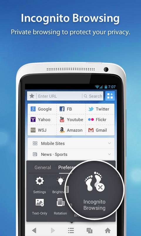 UC Browser for Android - screenshot