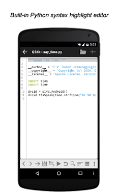 Qpython3 Python3 On Android Androidアプリ Applion