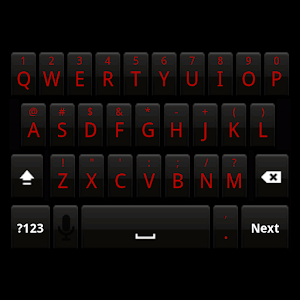 Shadow Red Keyboard Skin