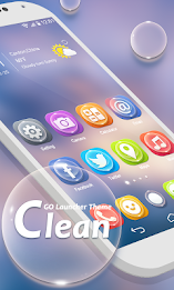 Clean GO Launcher Theme poster 1