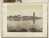 Gezicht op de haven van een Chinese stad