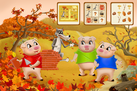 Android application Three Little Pigs for kids 3-5 screenshot