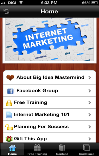 Big Idea Mastermind App for IM