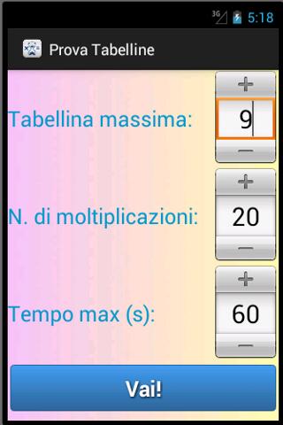 Prova Tabelline